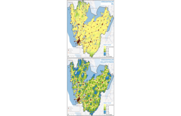 Accessibility Tool for Road and Public Transport Travel Time Analysis in Västra Götaland